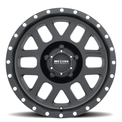 Method MR306 Mesh 17x8.5 0mm Offset 5x5 94mm CB Matte Black Wheel