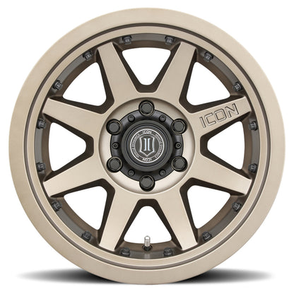 ICON Rebound Pro 17x8.5 5x5 -6mm Offset 4.5in BS 71.5mm Bore Bronze Wheel