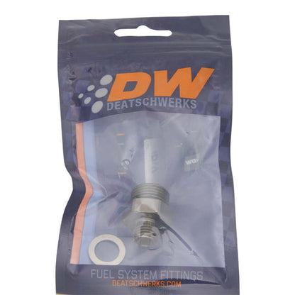 DeatschWerks 8AN ORB Male To 14 X 1.5 Metric Male (Incl O-Ring and Crush Washer)