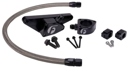 Fleece Performance 03-07 Manual Transmission Cummins Coolant Bypass Kit w/ SS Braided Line