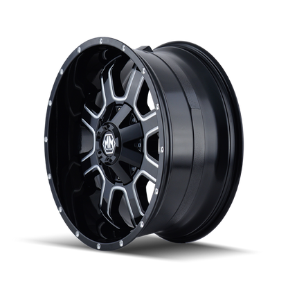 Mayhem 8103 Fierce 20x10 / 6x135 BP / -19mm Offset / 106mm Hub Black w/ Milled Spokes Wheel