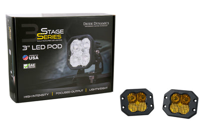 Diode Dynamics SS3 Pro ABL - Yellow Combo Flush (Pair)