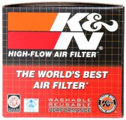 K&N Filter Universal Rubber Filter 2 7/16 inch Flange 4.5x3.75 inch Base 3.5x2.5 inch Top 2.75 inch