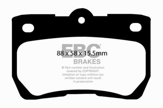 EBC 06-07 Lexus GS300 3.0 Greenstuff Rear Brake Pads