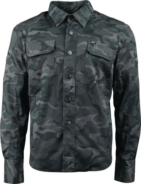 Speed and Strength Call to Arms Moto Shirt Camouflage - Large