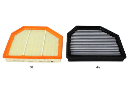 aFe MagnumFLOW OEM Replacement Air Filter PRO Dry S 2015 BMW M3/M4 (F80/F82) 3.0L S55 (tt) Qty. 2 - Precision R