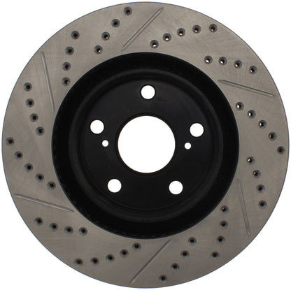 StopTech 07-09 Lexus ES 250/ES 300/ ES330/ES350 SportStop Slotted & Drilled Left Front Rotor