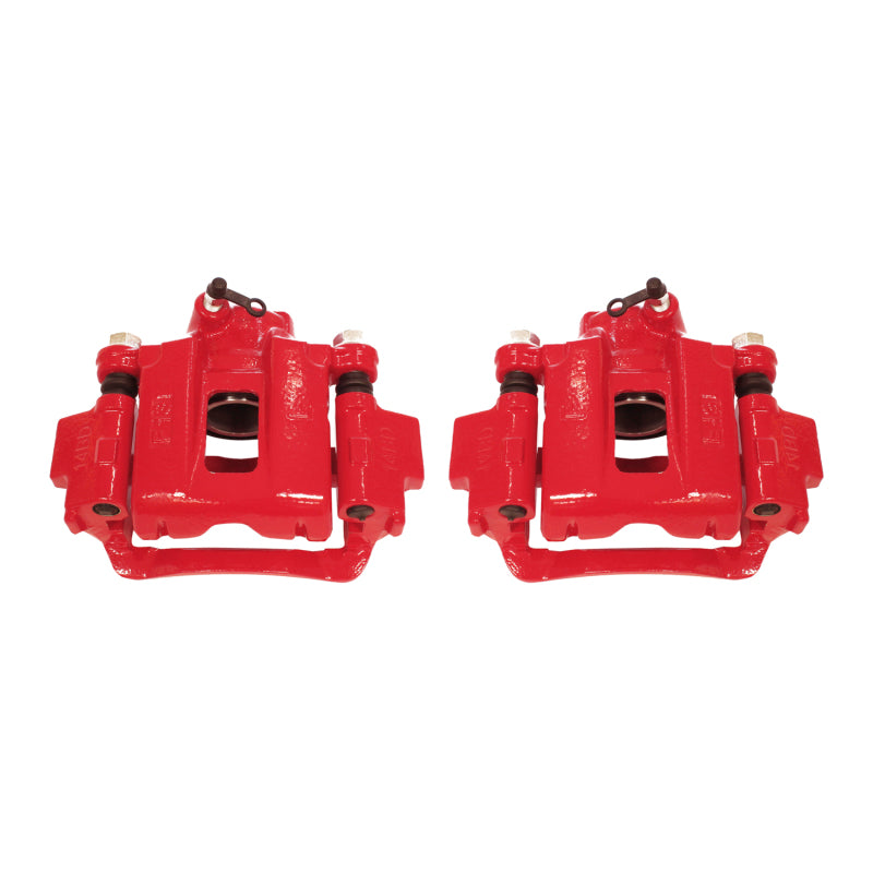 Power Stop 03-09 Toyota 4Runner Rear Red Calipers w/Brackets - Pair