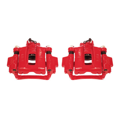 Power Stop 03-09 Toyota 4Runner Rear Red Calipers w/Brackets - Pair