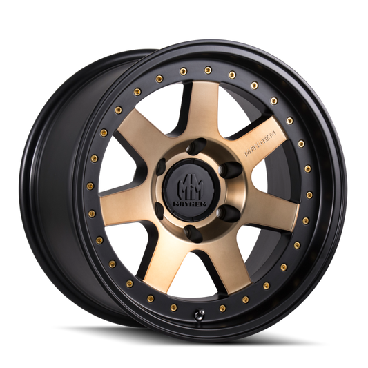 Mayhem 8300 Prodigy 18x9 / 6x135 BP / 0mm Offset / 87.1mm Hub Matte Black w/ Bronze Tint Wheel