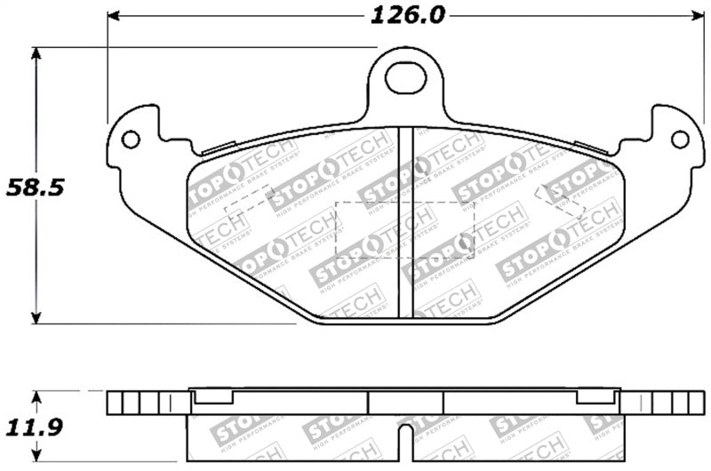 StopTech Performance 05-06 Lotus Exige Rear Brake Pads