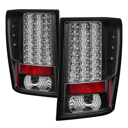 Spyder Jeep Grand Cherokee 07-10 LED Tail Lights Black ALT-YD-JGC07-LED-BK