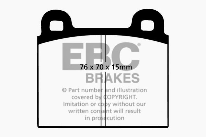 EBC 68-72 Alfa Romeo 1750 1.75 Greenstuff Front Brake Pads