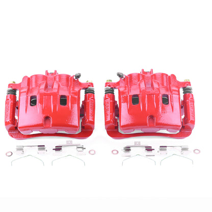 Power Stop 03-06 Acura MDX Front Red Calipers w/Brackets - Pair