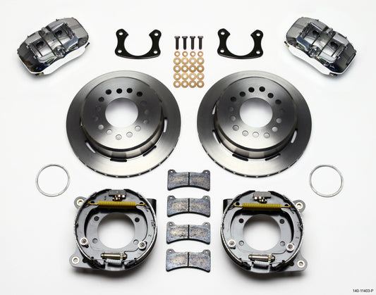 Wilwood Dynapro Low-Profile 11.00in P-Brake Kit - Polish Small Ford 2.50in Offset