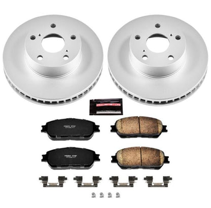 Power Stop 05-15 Toyota Tacoma Front Z17 Evolution Geomet Coated Brake Kit