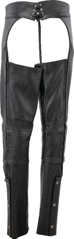 Kuryakyn Leather By River Road Sierra Leather Chaps Black Womens - Small