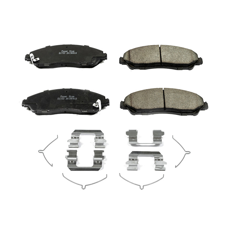 Power Stop 2021 Honda Pilot Front Z17 Evo Ceramic Brake Pads w/Hardware