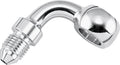 Twin Power Stainless Brake Fitting 3/8 Inch X AN3 90 Degree Banjo Adaptor