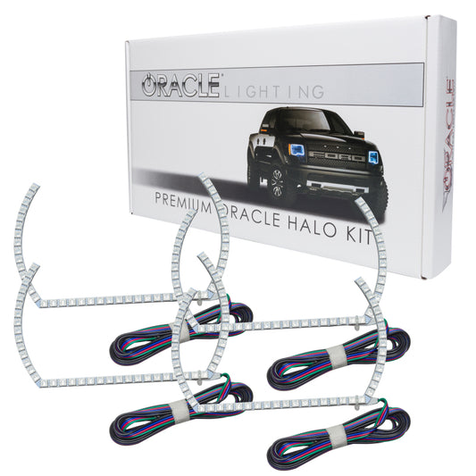 Oracle Chevy Silverado 14-15 Halo Kit Projector Style - ColorSHIFT w/ 2.0 Controller SEE WARRANTY