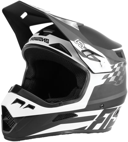 Answer AR1 Sweep Helmet Black/White Youth - Large