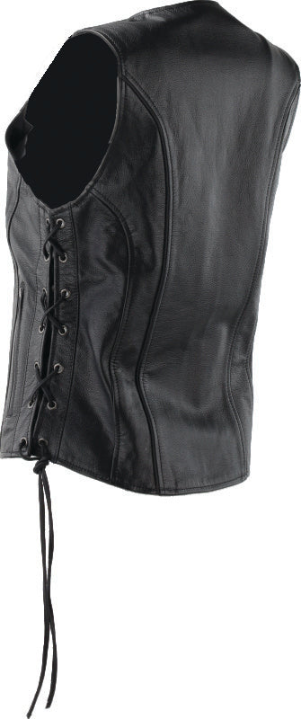 Kuryakyn Leather By River Road Sapphire Leather Vest Black Womens - Small