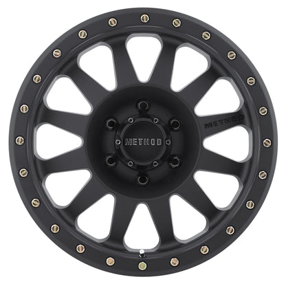 Method MR304 Double Standard 15x10 -50mm Offset 6x5.5 108mm CB Matte Black Wheel