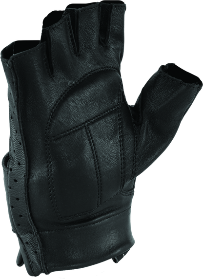 Kuryakyn Leather By River Road Tucson Shorty Gloves Black - Small