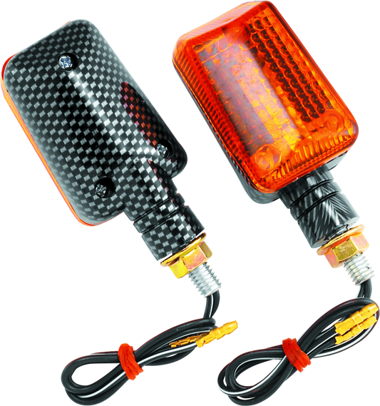 BikeMaster Universal Ministalk Marker Light - Carbon/Amber