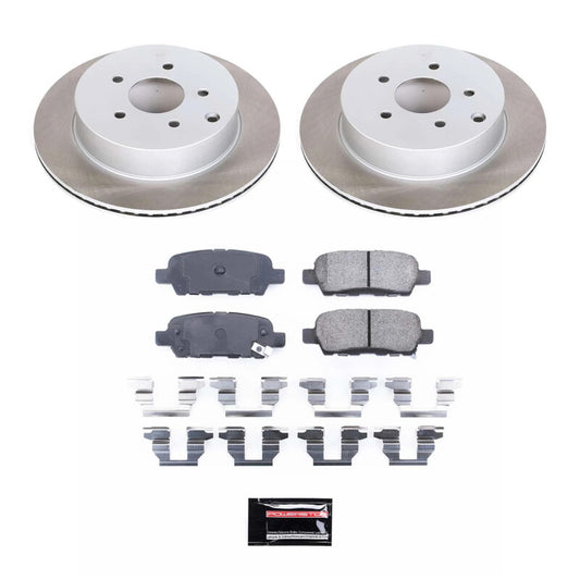 Power Stop 11-17 Nissan Quest Rear Semi-Coated Rotor Kit