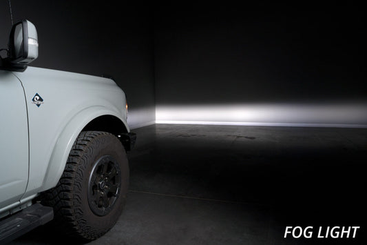 Diode Dynamics 21-Up Ford Bronco Stage Series Fog Pocket Kit - White Max