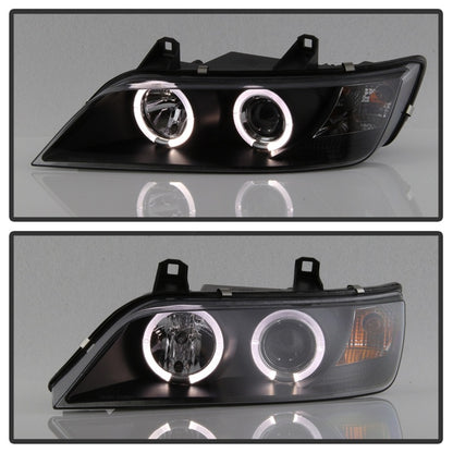 Spyder BMW Z3 96-02 Projector Headlights LED Halo Black High H1 Low H1 PRO-YD-BMWZ396-HL-BK