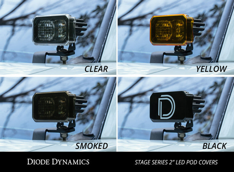 Diode Dynamics Stage Series 2 In LED Pod Cover Clear Each