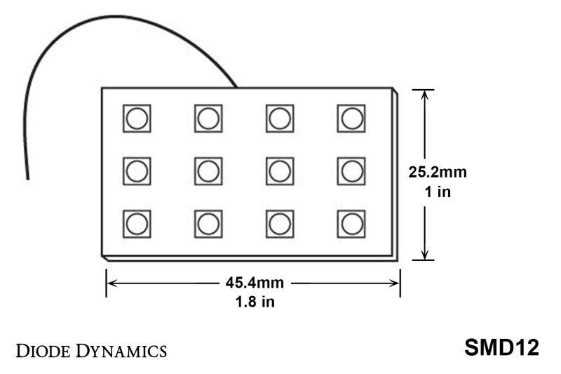 Diode Dynamics LED Board SMD12 - Blue (Pair)