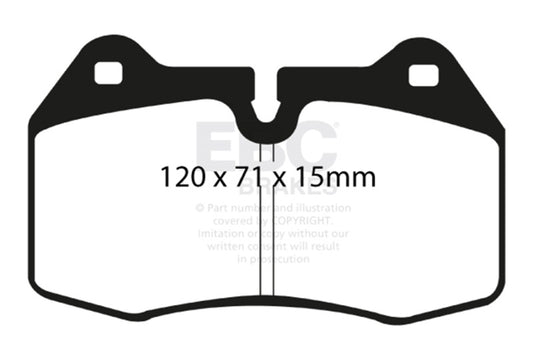 EBC 03-04 Infiniti G35 3.5 (Manual) (Brembo) Ultimax2 Front Brake Pads