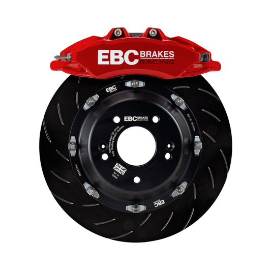 EBC Racing 17-21 Honda Civic Type-R (FK8) Red Apollo-6 Calipers 380mm Rotors Front Big Brake Kit