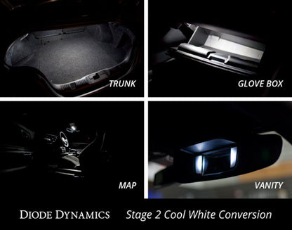 Diode Dynamics Mustang Interior Light Kit 15-17 Mustang Stage 1 - Red