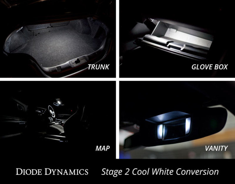 Diode Dynamics Mustang Interior Light Kit 15-17 Mustang Stage 1 - Cool - White