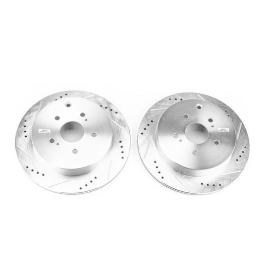 Power Stop 09-13 Suzuki Grand Vitara Rear Evolution Drilled & Slotted Rotors - Pair