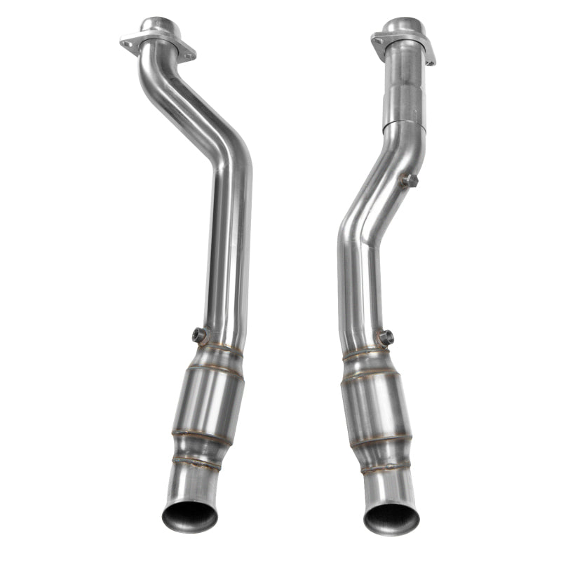 Kooks 2012+ Jeep Grand Cherokee SRT8 6.4L 3in Stainless GREEN Catted Connection Pipes