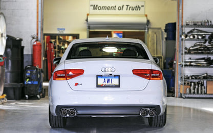 AWE Tuning Audi B8.5 S4 3.0T Touring Edition Exhaust System - Chrome Silver Tips (102mm) - Precision R