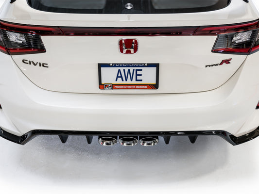 AWE Tuning 2023 Honda Civic Type R FL5 Touring Edition Exhaust w/ Triple Chrome Silver Tips