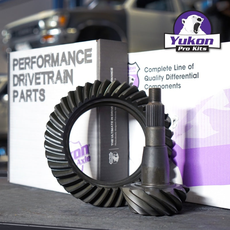 Yukon 9.5in GM 3.73 Rear Ring & Pinion Install Kit Axle Bearings and Seals