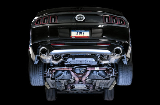 AWE Tuning S197 Mustang GT Axle-back Exhaust - Touring Edition (Chrome Silver Tips) - Precision R