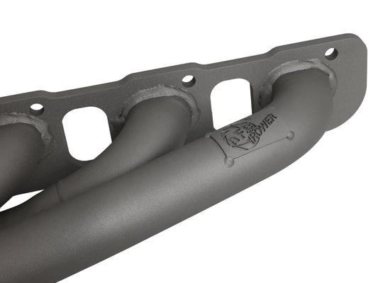 aFe Twisted Steel 304SS Short Header 15-22  Dodge Challenger SC V8-6.2L / 6.4L HEMI Titanium Coating