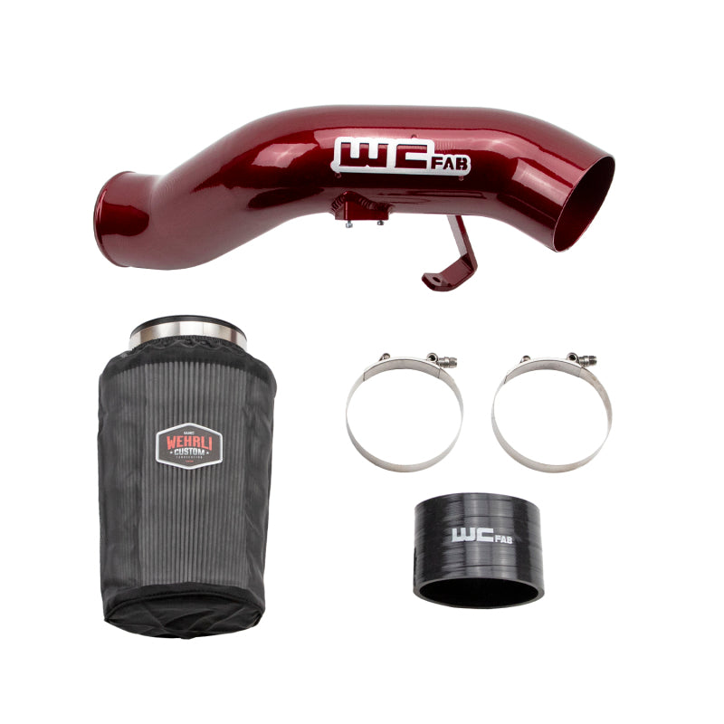 Wehrli 03-07 Ford 6.0L Powerstroke 4in Intake Kit - Bengal Red