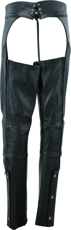 River Road Sierra Leather Chaps Black Womens - Small