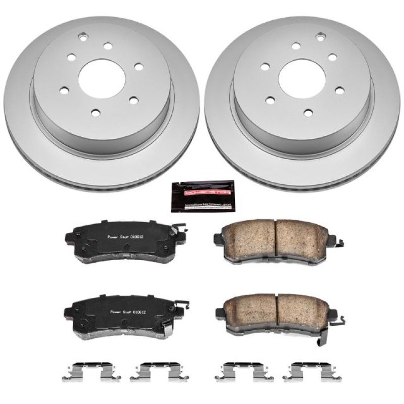 Power Stop 11-13 Infiniti QX56 Rear Z17 Evolution Geomet Coated Brake Kit