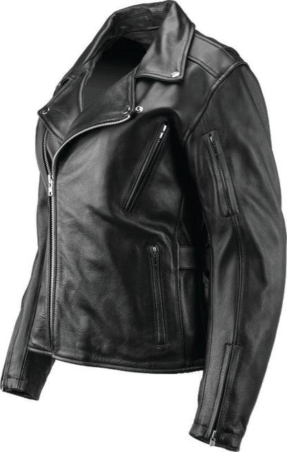 Kuryakyn Leather By River Road Ironclad Classic Leather Jacket Black Womens - Small