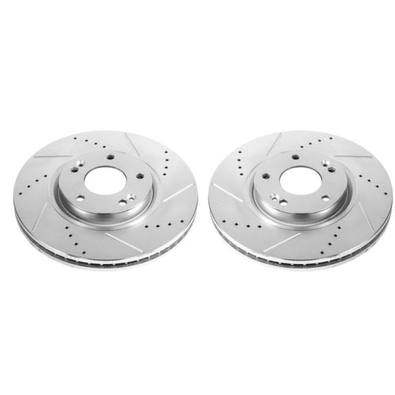 Power Stop 06-11 Hyundai Azera Front Evolution Drilled & Slotted Rotors - Pair